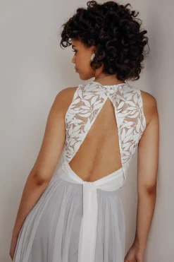 Braut Top mit Blätter-Muster und Rückenausschnitt – Emilia><noscript><img width=