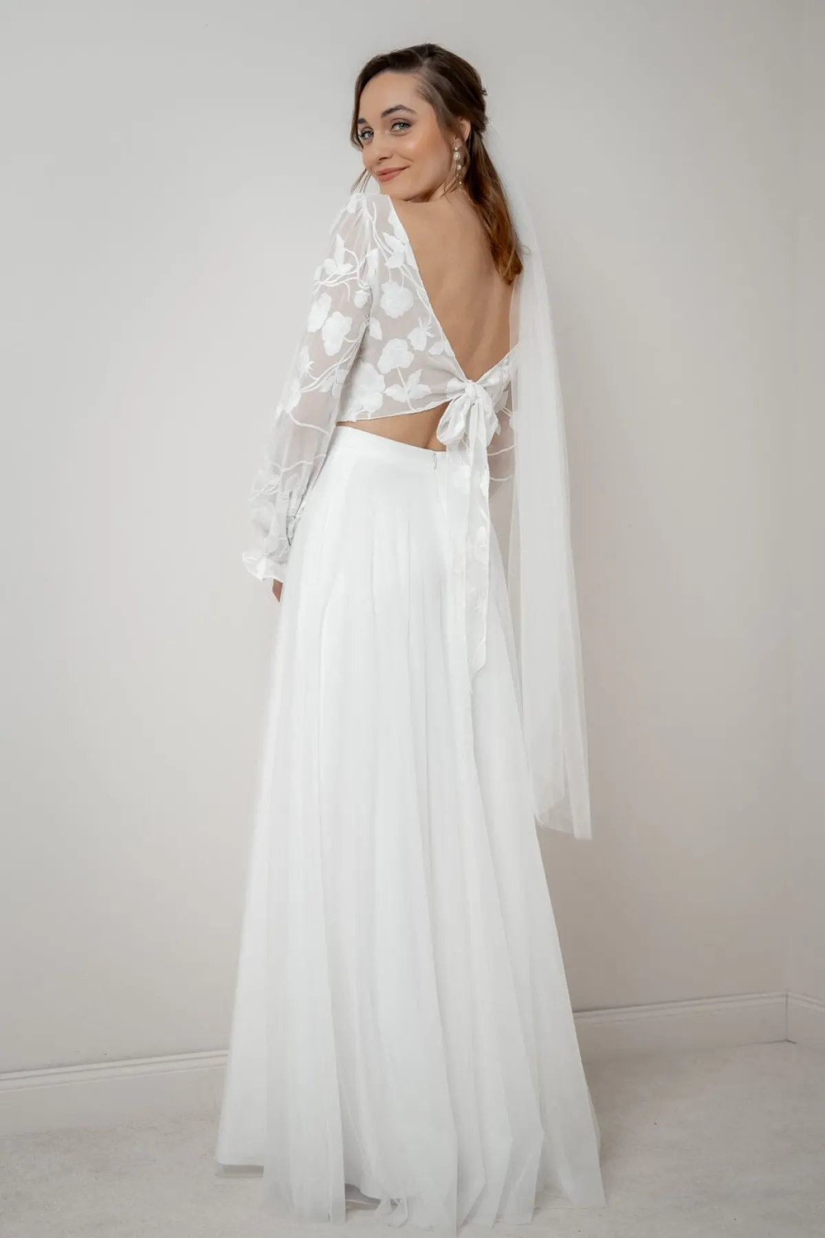 Braut Top mit Blumenmuster – Laina>noni Hot