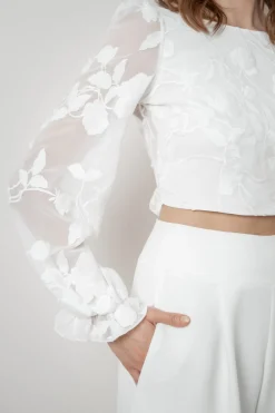 Braut Top mit Blumenmuster – Laina><noscript><img width=