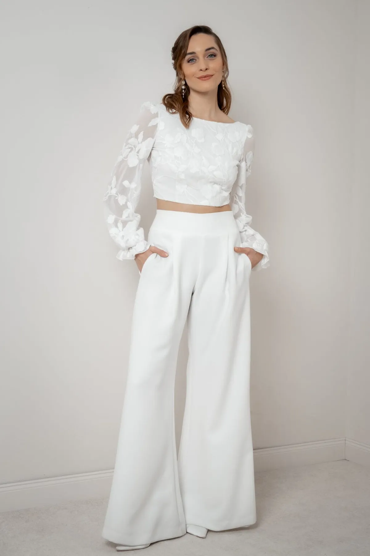 Braut Top mit Blumenmuster – Laina>noni Hot