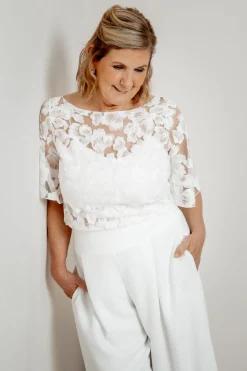 Braut Top mit kurzen Glockenärmeln – Philina><noscript><img width=