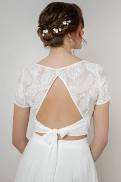 Braut Top mit Rückendetail – Yella>noni Outlet