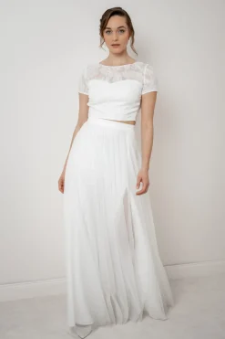 Braut Top mit Rückendetail – Yella><noscript><img width=