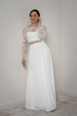 Braut Top mit Trompetenärmeln – Safi><noscript><img width=