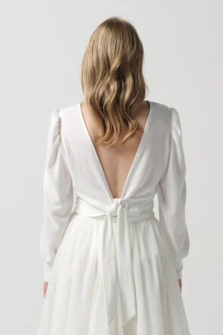 Braut Wickeltop mit Rückenausschnitt>Poirier Online