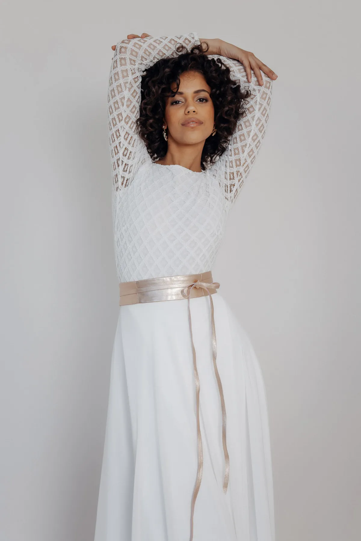 Brautgürtel Roségold, aus feinem Leder – Marielle>noni Hot