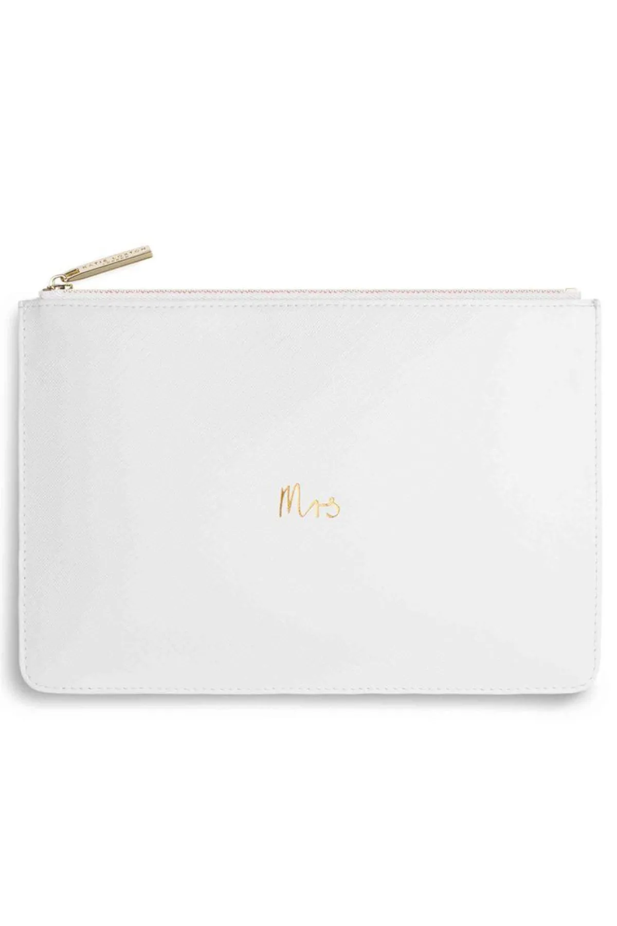 Braut-Pouch, Clutch mit Schriftzug "Mrs" in Chalky White –>Katie Loxton Best