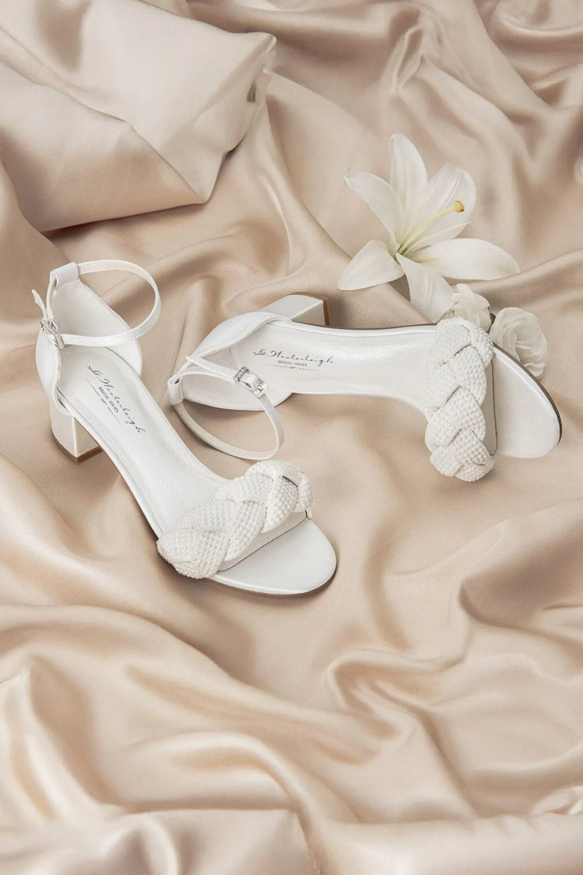Brautsandale mit geflochtenem Riemen – Ivy | G.Westerleigh>G. Westerleigh Clearance