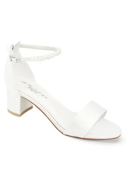 Brautsandalen mit Perlen – Beatrice Ivory Satin | G.Westerleigh><noscript><img width=