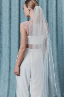 Brautschleier mit Perlenverzierung><noscript><img width=