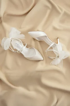 Brautschuh mit abnehmbarer Schleife – Florence | G.Westerleigh>G. Westerleigh Sale