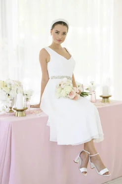 Brautschuh mit Blockabsatz – Belle Ivory Satin | G.Westerleigh><noscript><img width=