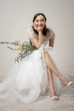 Brautschuh mit Perlen – Lauren Ivory Satin | G.Westerleigh>G. Westerleigh Discount