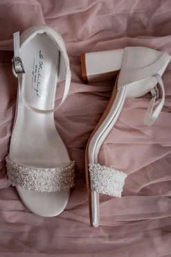Brautschuh mit Perlen – Lauren Ivory Satin | G.Westerleigh><noscript><img width=