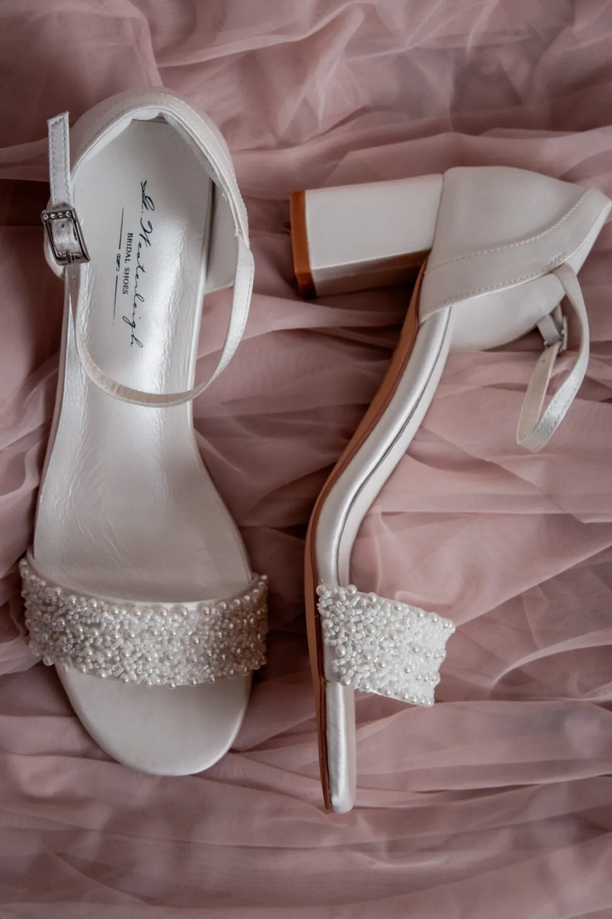 Brautschuh mit Perlen – Lauren Ivory Satin | G.Westerleigh>G. Westerleigh Discount