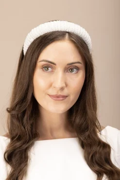 Breiter Braut Haarreif mit Kunstperlen | The>Perfect Bridal Company Outlet