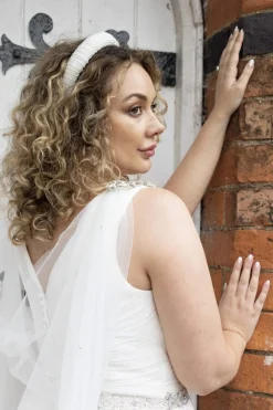 Breiter Braut Haarreif mit Kunstperlen | The>Perfect Bridal Company Outlet