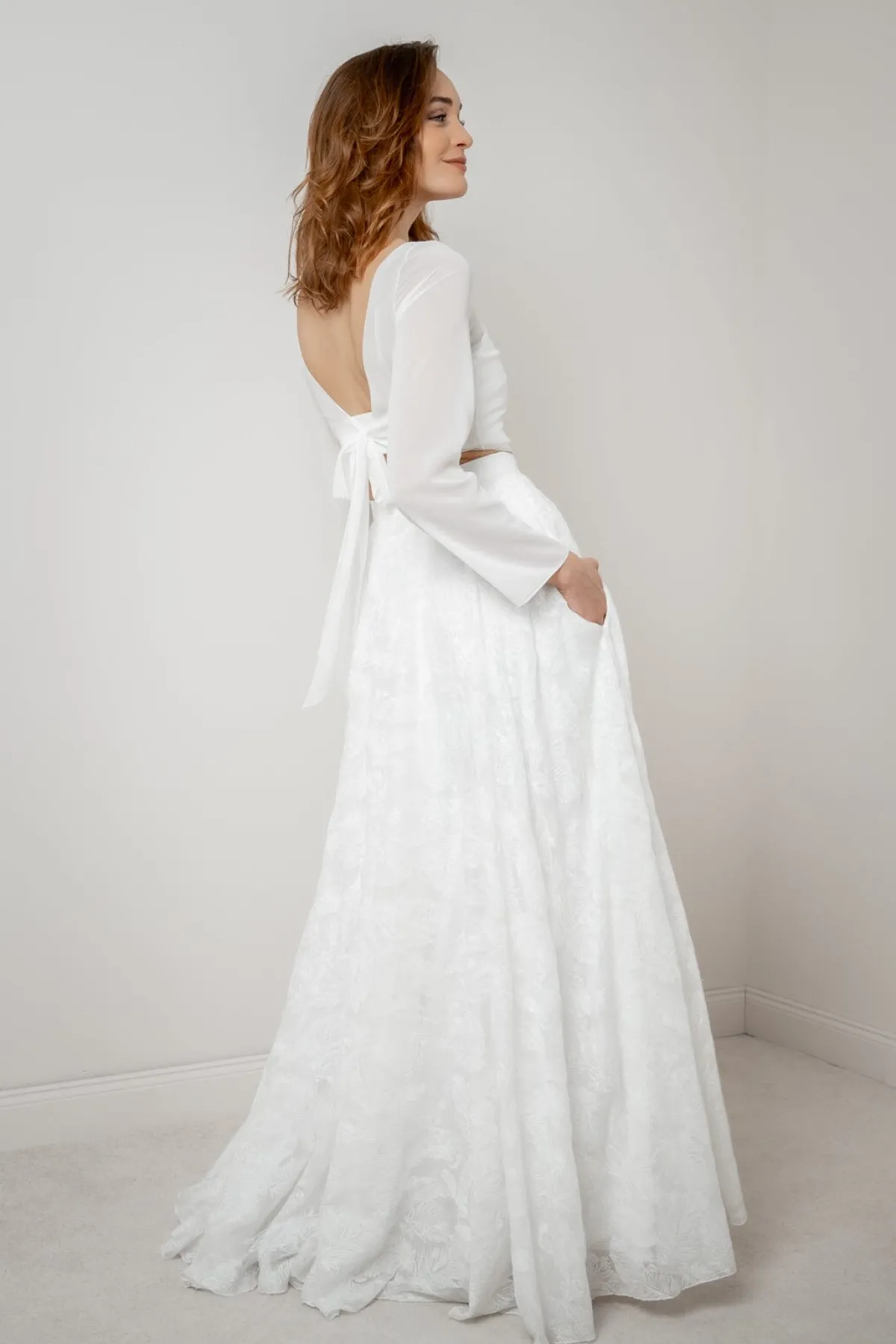 Chiffon-Braut Rock mit Muster – Gillianne>noni Discount