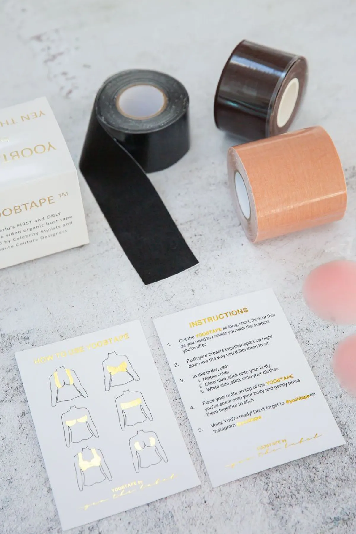 Doppelseitiges Fashion Tape aus Bio Baumwolle – Yoobtape>Yen the Label Clearance