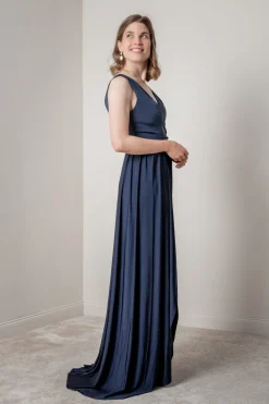 Dunkelblaues Brautjungfernkleid |>Eliza & Ethan Clearance