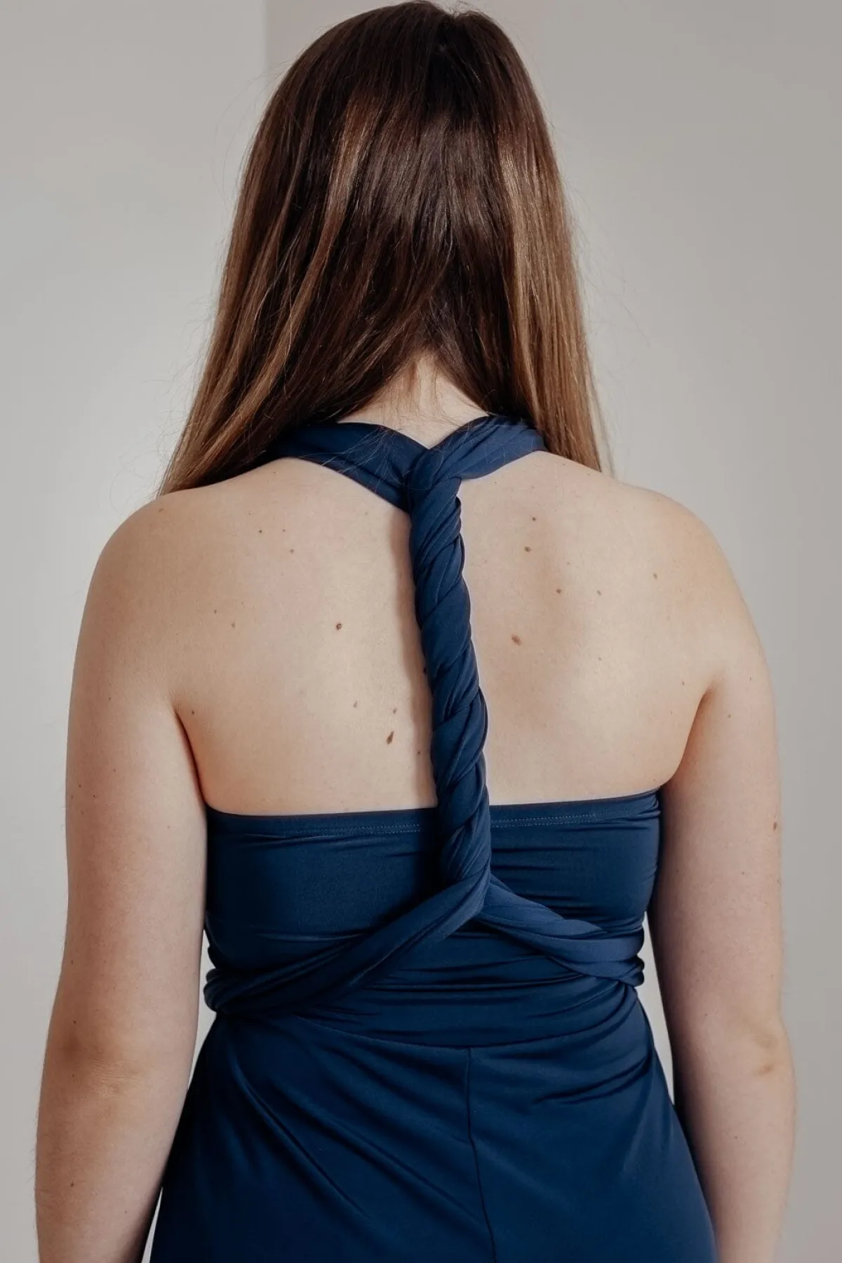 Dunkelblaues Unterziehtop – Long Jersey Bandeau Sapphire>twobirds Hot