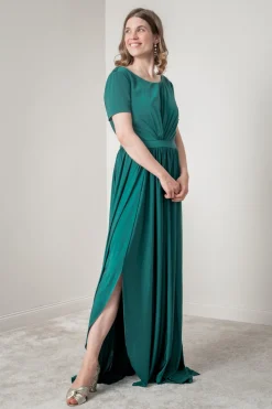 Dunkelgrünes Brautjungfernkleid |>Eliza & Ethan