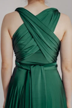 Dunkelgrünes Unterziehtop – Long Jersey Bandeau Forest Green><noscript><img width=