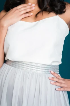 Elastischer Brautgürtel in Silber – Mailenn>noni Clearance