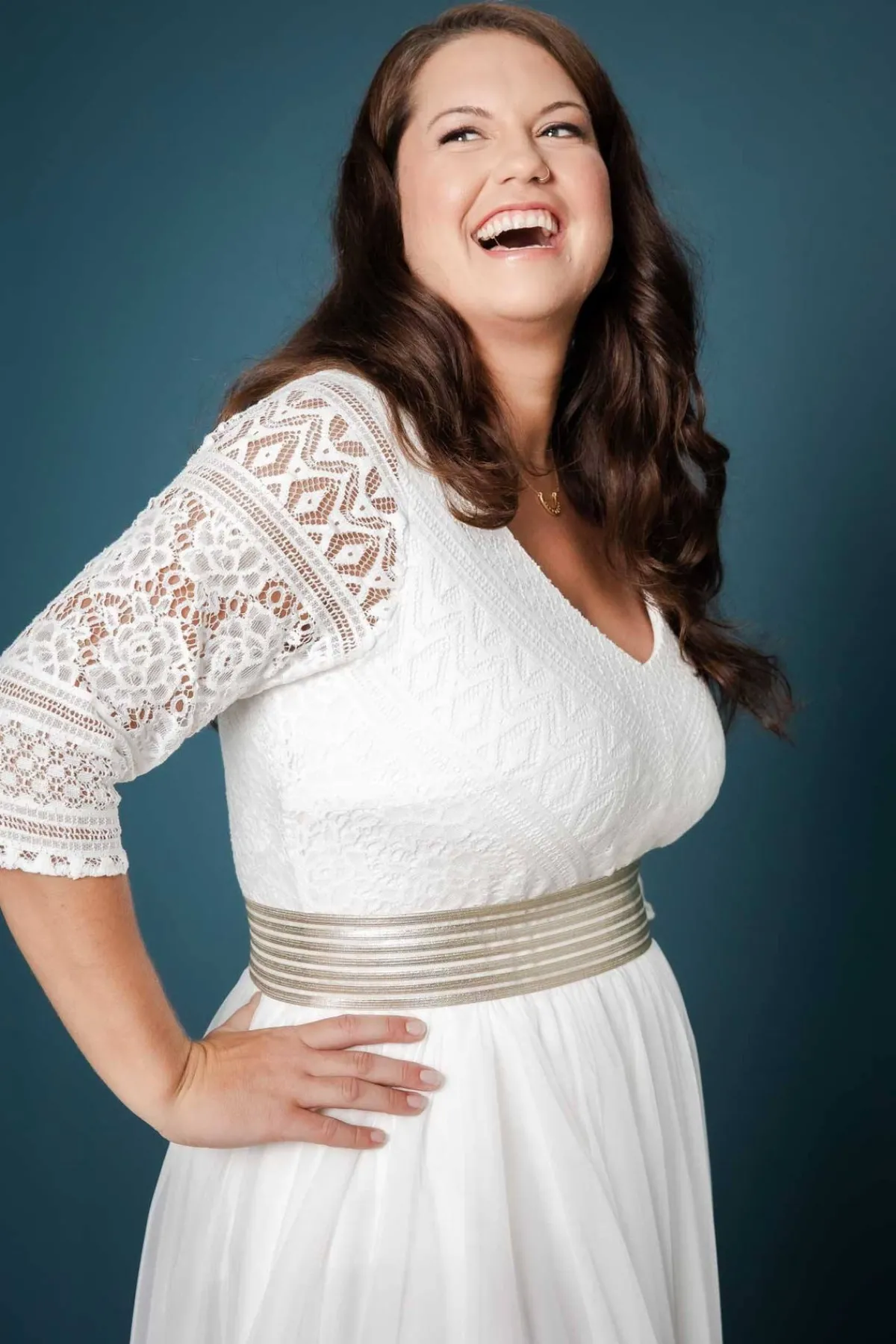 Elastischer Brautgürtel in Gold oder Silber – Mailenn Curvy>noni Outlet