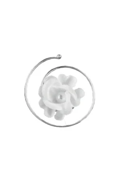 6-er Set Curlies, Haarspiralen mit Stoffblüten und Perlen>Weise Discount