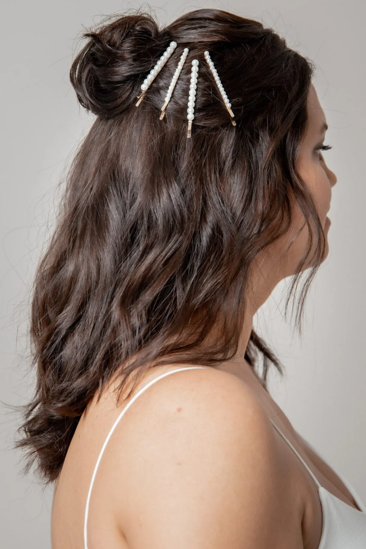 4-er Set Haarklemmen mit Kunstperlen | The>Perfect Bridal Company Outlet