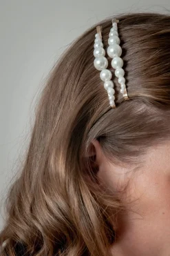 2-er Set Haarklemmen mit Kunstperlen | The>Perfect Bridal Company