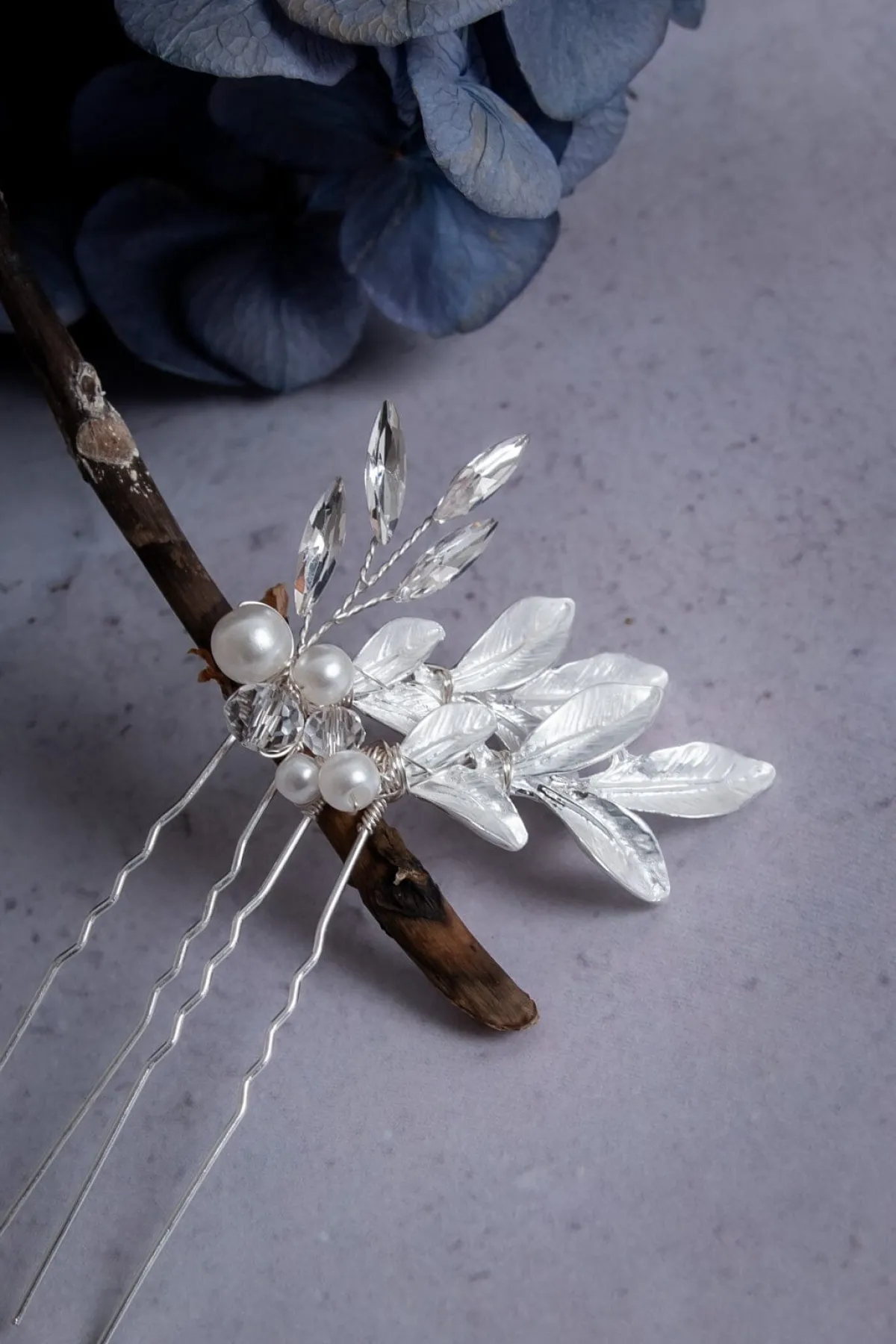 2-er Set silberfarbene Haarnadeln mit Verzierungen>Fräulein Maya Clearance