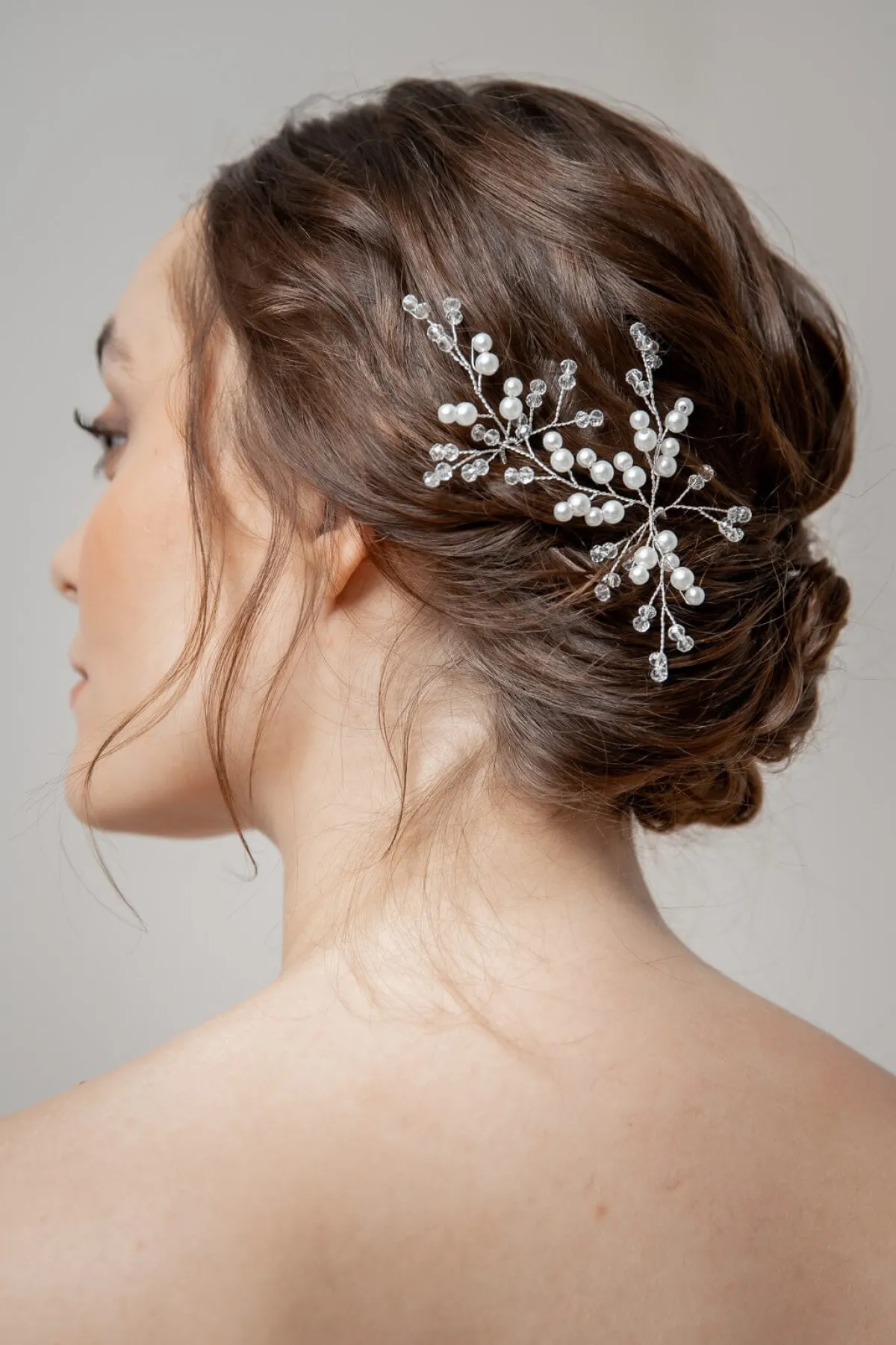 2-er Set silberfarbene Haarnadeln mit Perlen>Fräulein Maya Discount