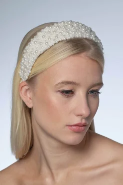 Extra breiter Perlen-Haarreif>Poirier Discount