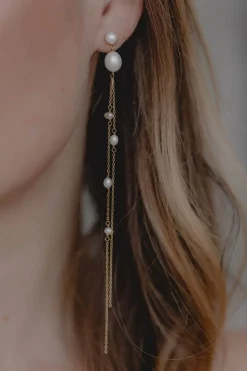 Extra-lange Perlen-Ohrhänger – Gabriella><noscript><img width=