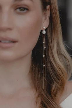 Extra-lange Perlen-Ohrhänger – Gabriella><noscript><img width=