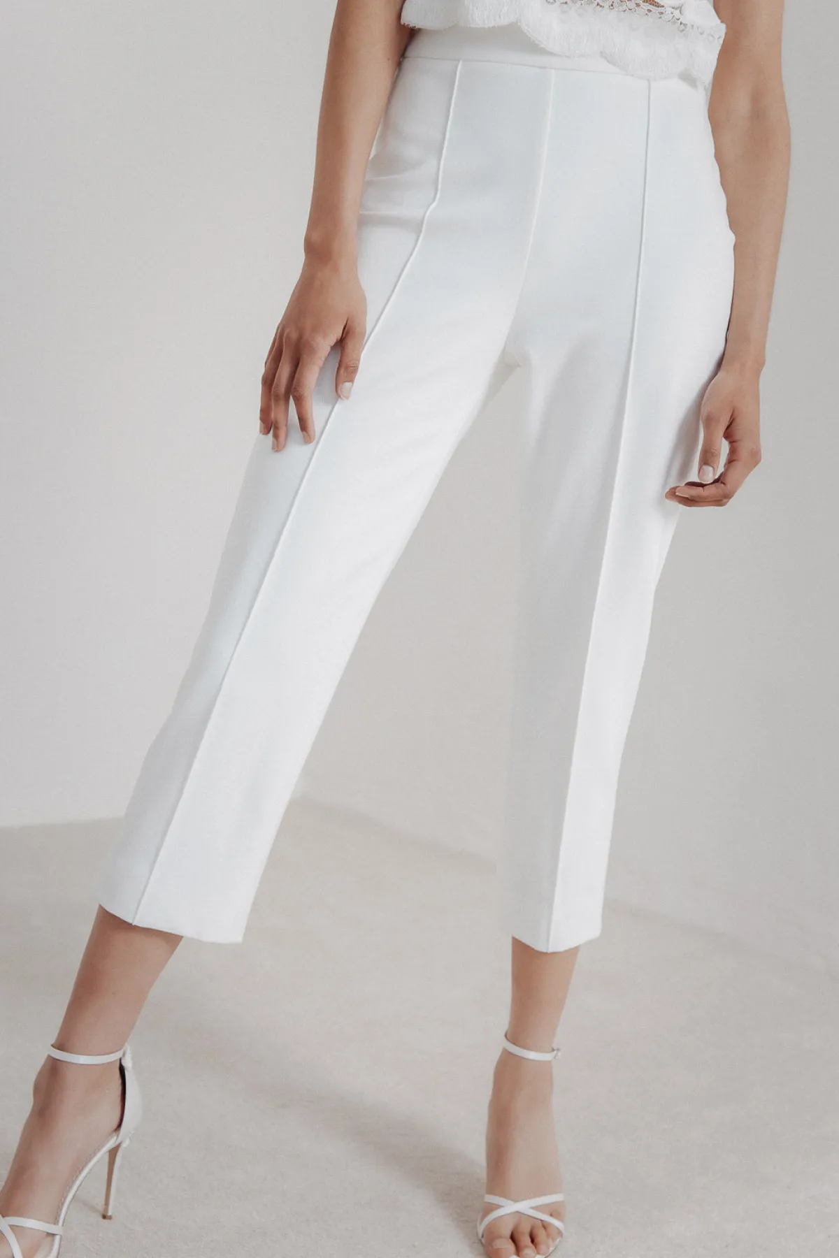 Figurbetonte Braut Hose mit Bügelfalten – Lenya>noni Discount