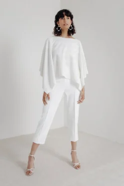 Figurbetonte Braut Hose mit Bügelfalten – Lenya><noscript><img width=