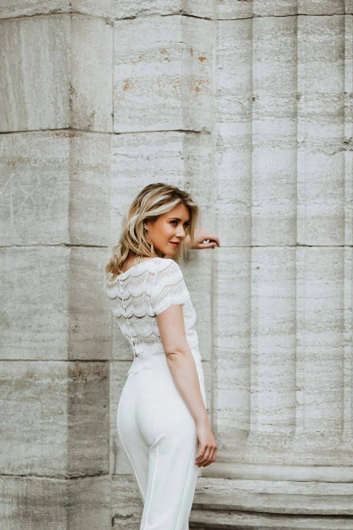 Figurbetonte Braut Hose mit Bügelfalten – Lenya>noni Discount