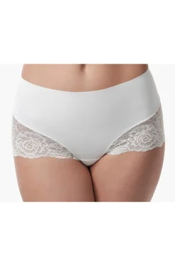 Figurformender Mid-Waist Slip in Ivory><noscript><img width=
