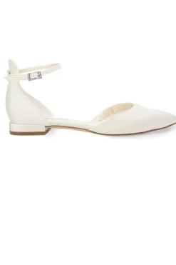 Flache Brautschuhe aus Satin – Ava Ivory Satin | G.Westerleigh><noscript><img width=