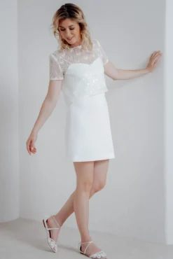 Flache Brautschuhe mit Spitze – Alicia Ivory Shoes>Bella Belle Best