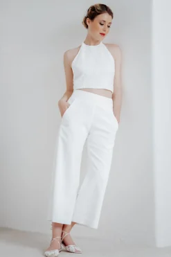 Flache Brautschuhe mit Spitze – Alicia Ivory Shoes><noscript><img width=