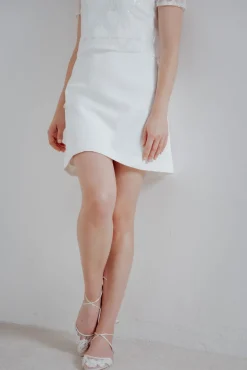 Flache Brautschuhe mit Spitze – Alicia Ivory Shoes><noscript><img width=