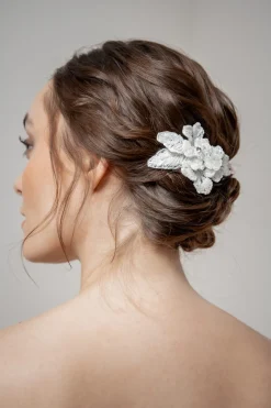 Funkelnder Braut Haarkamm in Ivory>Poirier Best