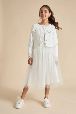 Glitzertüllrock für die Kommunion><noscript><img width=