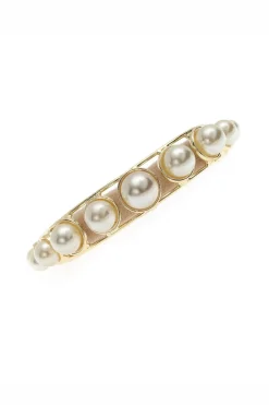 Haargummi-Schmuck mit Kunstperlen><noscript><img width=