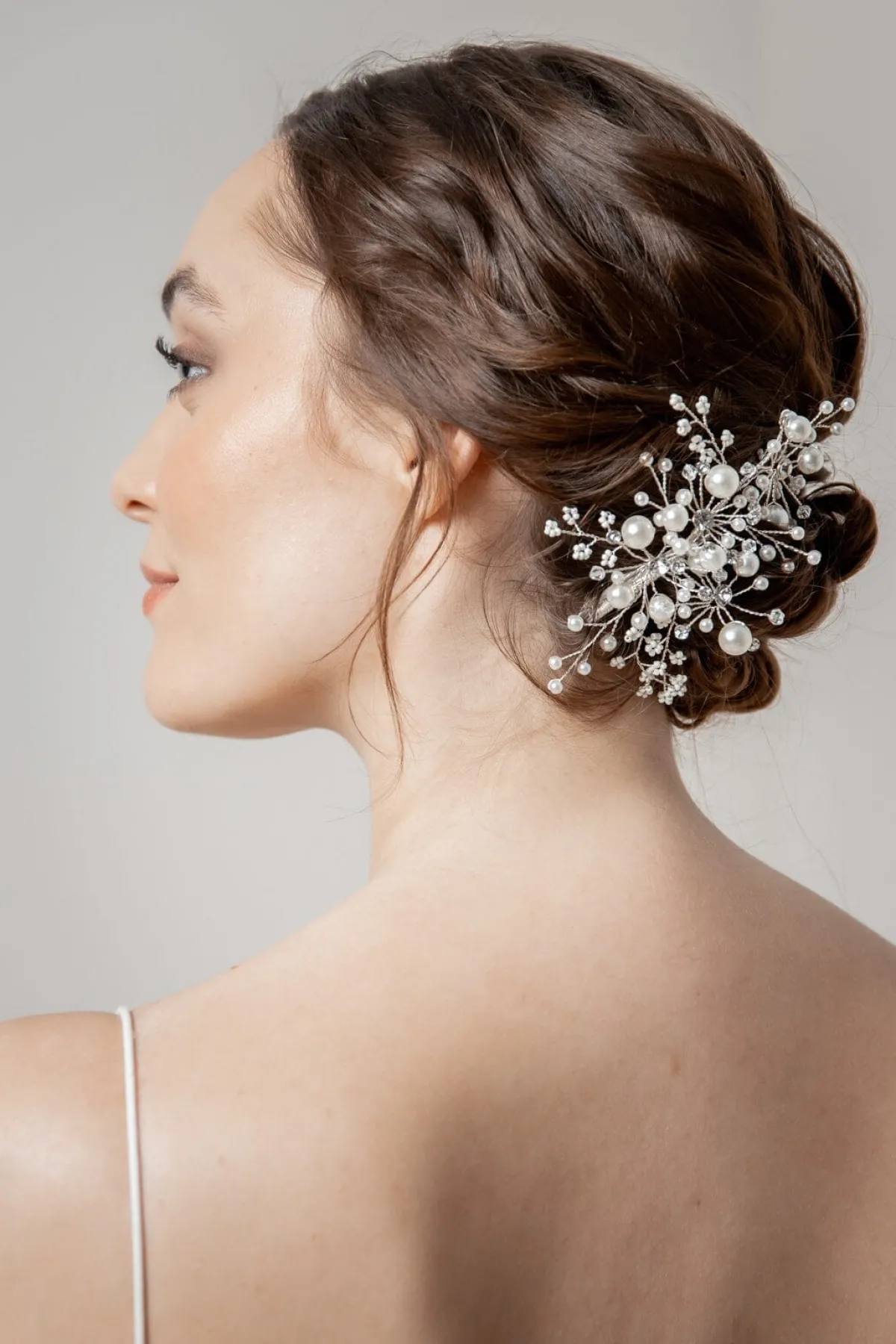 Haarklammer mit sternenförmigem Perlenschmuck>design by Conception