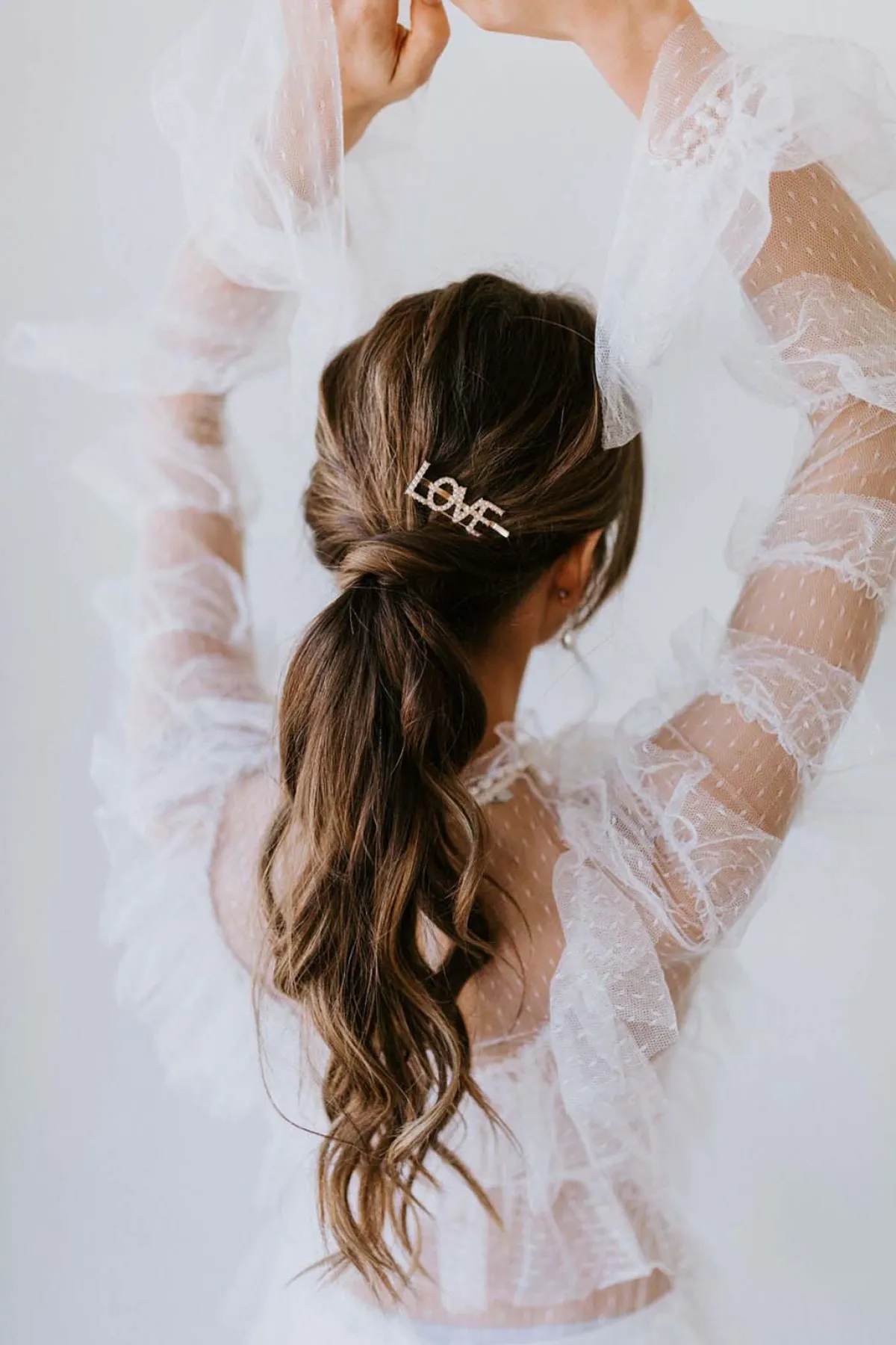 Haarspange mit Perlen-Pavé-Fassung "Love">Untamed Petals Outlet